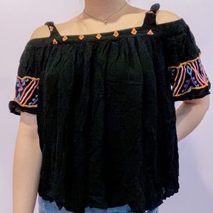 Cute off the shoulder top with straps